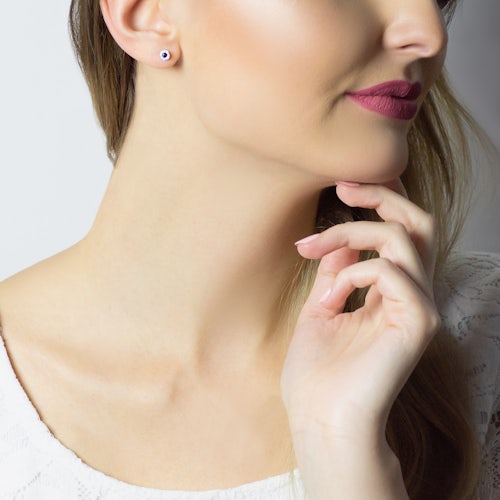 Kolczyki Savicki: złote, diamenty, tanzanity